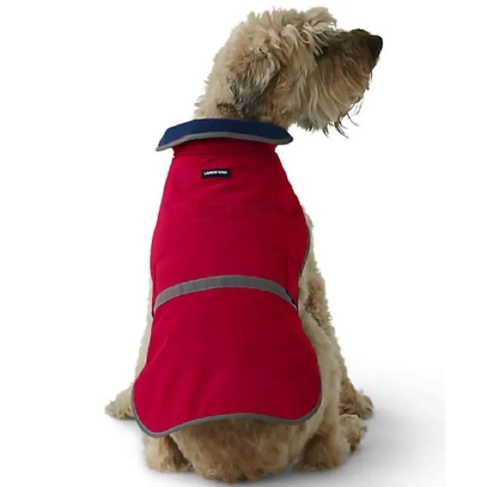 Land’s End Squall Rain reflective fleece lined dog jacket Various Sizes
